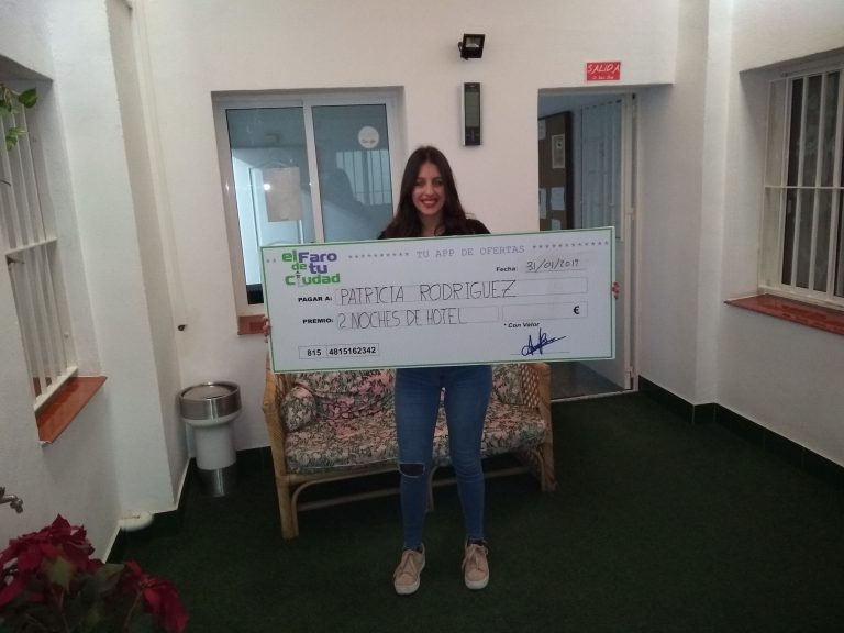 Patricia Gutiérrez gana el sorteo de 2 noches de hotel para dos personas