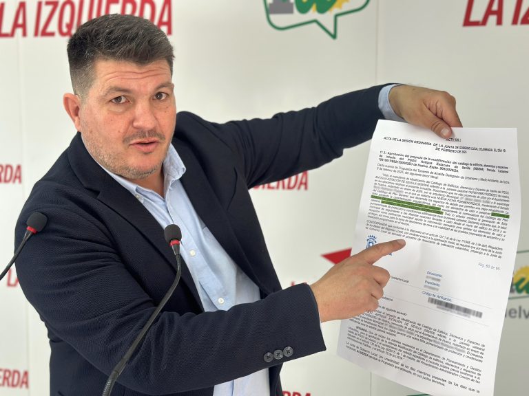 Toti reta a la Diputación de Huelva a mostrar la licencia de obras de la Estación de Renfe tras expirar el plazo legal