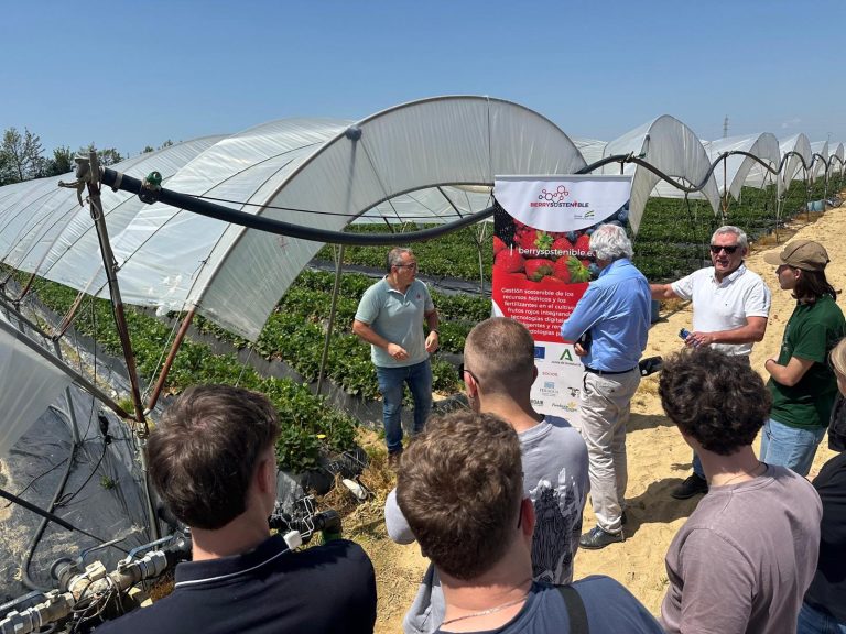 La Comunidad de Regantes de Palos acoge la jornada final de BerrySostenible, un proyecto pionero en eficiencia hídrica y tecnología agraria