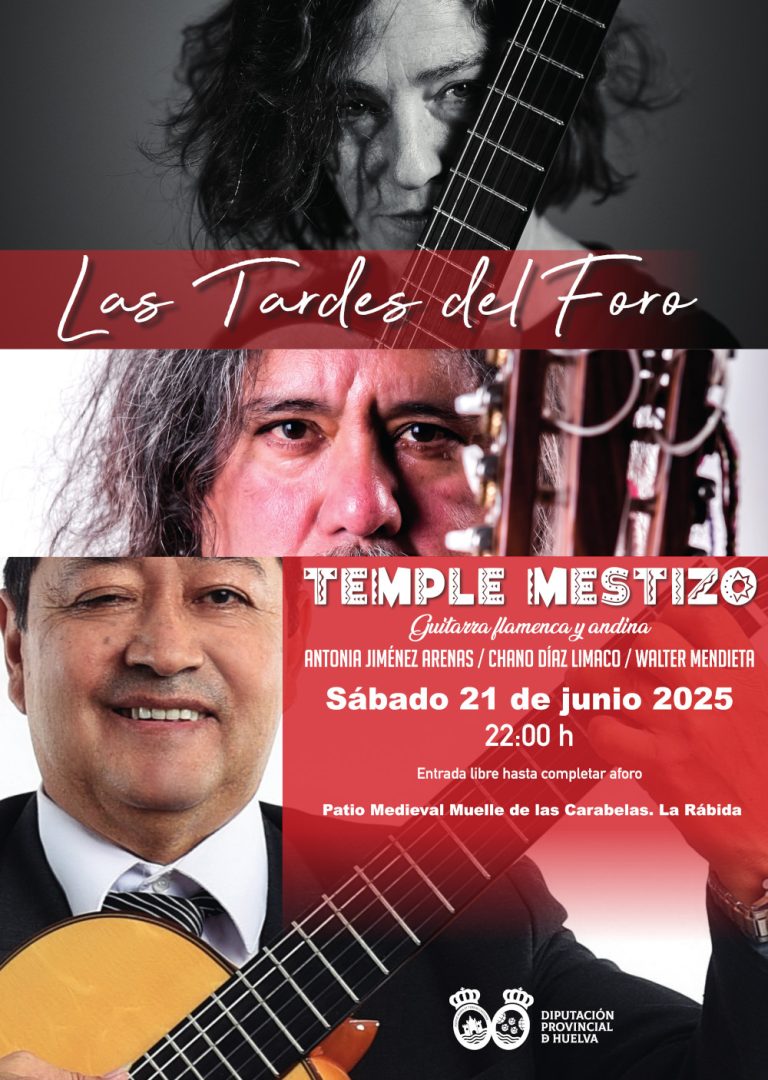 Temple Mestizo cierra la temporada de ‘Las Tardes del Foro’ con un concierto gratuito de guitarra flamenca y andina