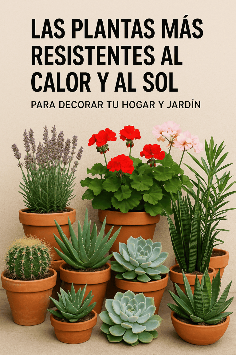 Las plantas más resistentes al calor y al sol para decorar tu hogar y jardín