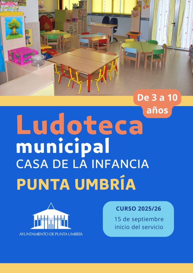 La Ludoteca Municipal ‘Casa de la Infancia’ de Punta Umbría inicia el curso el 15 de septiembre con inscripciones aún abiertas