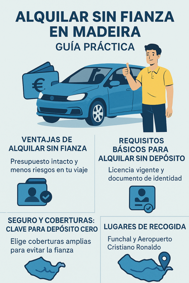 ¿Cómo alquilar un coche en Madeira sin fianza?