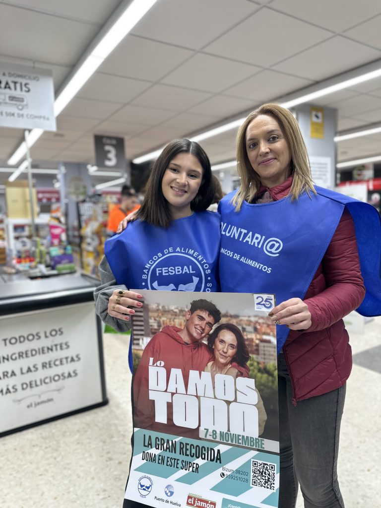 El Banco de Alimentos de Huelva lanza su Gran Recogida bajo el lema “A darlo todo”