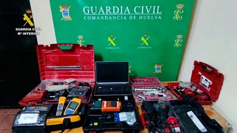 Detenido en Moguer un hombre acusado de más de 35 robos en solo dos meses