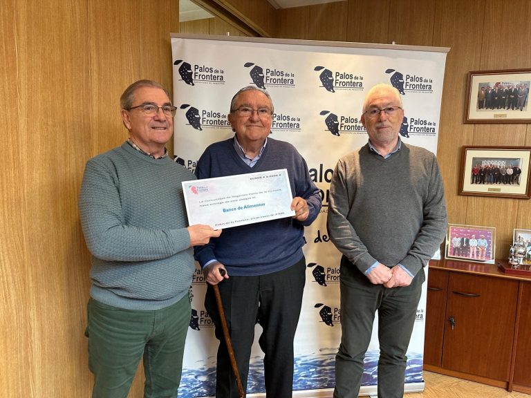 La Comunidad de Regantes de Palos refuerza su compromiso solidario con una nueva donación al Banco de Alimentos de Huelva