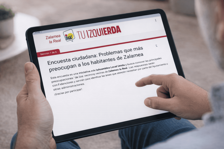 Izquierda Unida Zalamea impulsa una encuesta online para recoger las propuestas vecinales del municipio