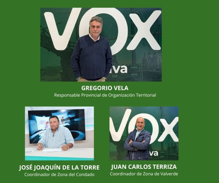 VOX Huelva refuerza su estructura provincial con nuevos nombramientos en Organización Territorial