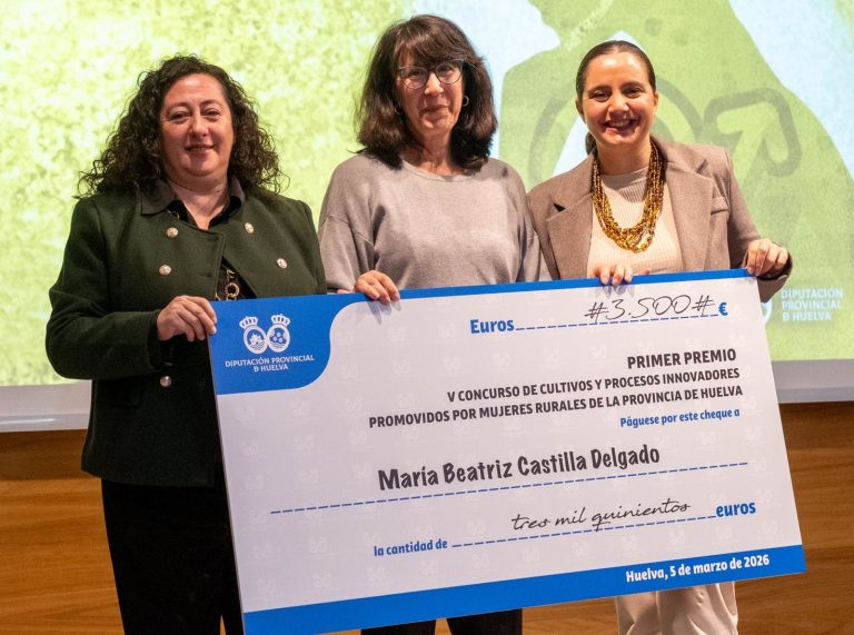La Diputación de Huelva premia la innovación de mujeres rurales y jóvenes ganaderos de la provincia