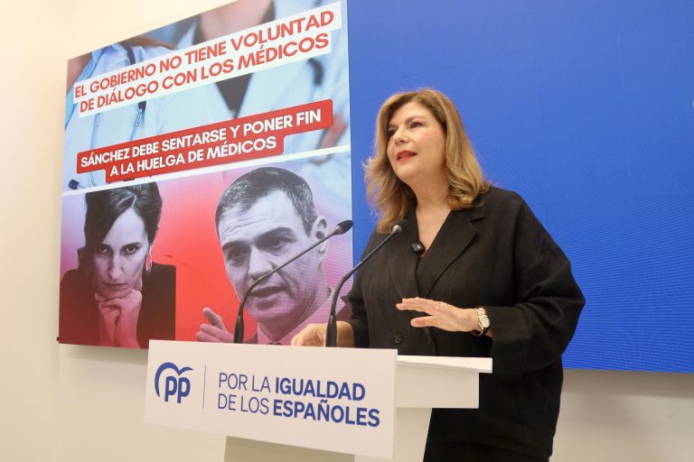 El PP exige al Gobierno central que ponga fin a la huelga médica por su impacto en la sanidad
